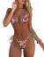 MOSHENGQI Women Sexy Brazilian Bikini 2 Piece Spaghetti Strap Top Thong Swimsuit Bathing Suit