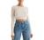 Remidoo Women's Sexy Backless Mock Neck Long Sleeve Crop Top T-Shirt