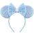 YanJie Mouse Ears Bow Headbands, Glitter Party Princess Decoration Cosplay Costume for Girls & Women