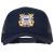 US Coast Guard Veteran Anchors Embroidered Solid Cotton Mesh Pro Cap