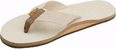 Rainbow Sandals Men Hemp Single Layer, Natural, X-Large (11-12)