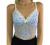 SOFIA'S CHOICE Women's Lace Patchwork Cami Summer Vintage Y2k Corset Tank Top Khaki Small