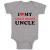 Custom Baby Bodysuit I Love My Coast Guard Uncle Funny Cotton Boy & Girl Clothes