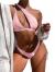 Lilosy Sexy Cutout One Shoulder High Cut Cheeky Thong Brazilian Bikini Swimsuit Set for Women Padded Bathing Suit 2 Piece