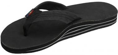 Rainbow Sandals Men's Premier Leather Double Layer with Arch Wide Strap, Classic Mocha, Men's