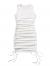 SheIn Women's Ruched Sleeveless Mini Bodycon Dress Drawstring Tie Side Round Neck Short Dresses