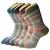 5 Pack Womens Wool Socks Winter Warm Socks Thick Knit Cabin Cozy Crew Soft Socks Gifts for Women