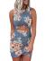 FIYOTE Women's Hollow Out Twist Bodycon Dresses Sleeveless Slim Fit Evening Dress