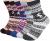 5 Pack Womens Wool Socks Winter Warm Socks Thick Knit Cabin Cozy Crew Soft Socks Gifts for Women