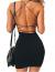 Eliacher Backless Dress Women's Spaghetti Strap Sexy Clubwear Bodycon Mini Dress