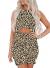 FIYOTE Women's Hollow Out Twist Bodycon Dresses Sleeveless Slim Fit Evening Dress