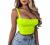 TOB Women's Sexy Summer Basic Sleeveless Stretch Outfit Crop Tank Top