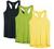 icyzone Workout Tank Tops for Women - Racerback Athletic Yoga Tops, Running Exercise Gym Shirts(Pack of 3)