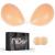 Niidor Adhesive Bra Strapless Sticky Invisible Push up Silicone Bra for Backless Dress with Nipple Covers