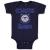 Custom Baby Bodysuit United States Coast Guard Auxiliary Coastie Baby with Flag