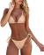 MOSHENGQI Women Sexy Brazilian Bikini 2 Piece Spaghetti Strap Top Thong Swimsuit Bathing Suit