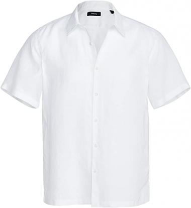 Theory Men's Irving Short Sleeve Linen Shirt