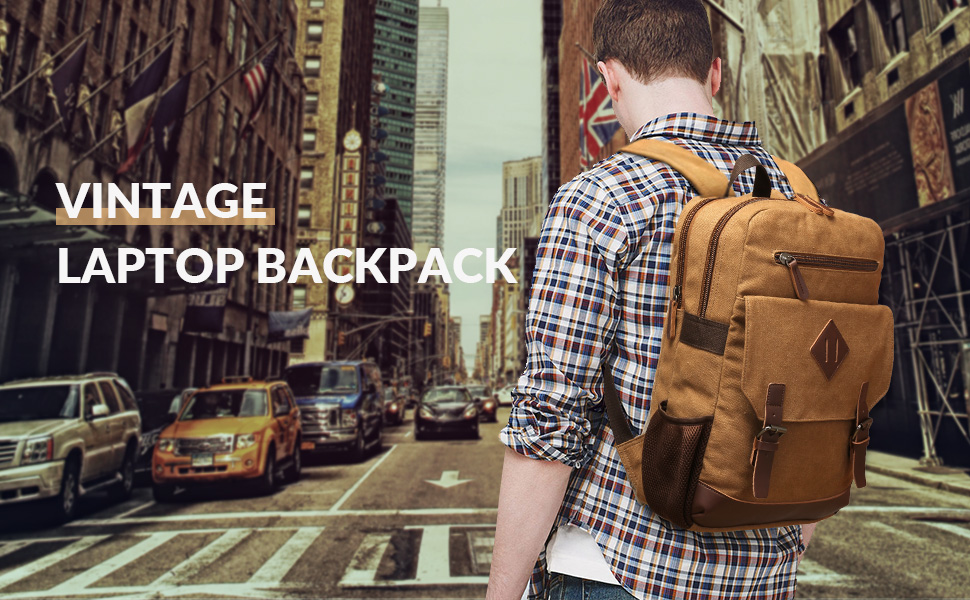 vintage laptop backpack 