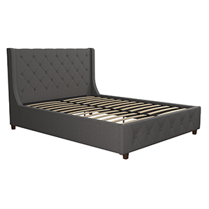 bed;bed frame;bedroom furniture;bedroom;upholstered bed