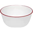 Corelle Livingware 28-Ounce Super Soup/Cereal Bowl, Red Band (3 Bowls)