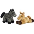 Aurora World Mini Flopsie Plush Horses | Prancer and Storm 8 Bundle