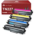 Toner Kingdom Compatible Toner Cartridge Replacement for Brother TN227 TN-227 TN-227BK TN223 TN223BK for HL-L3210CW HL-L3290CDW HL-L3230CDW HL-L3270CD (Black Cyan Magenta Yellow)