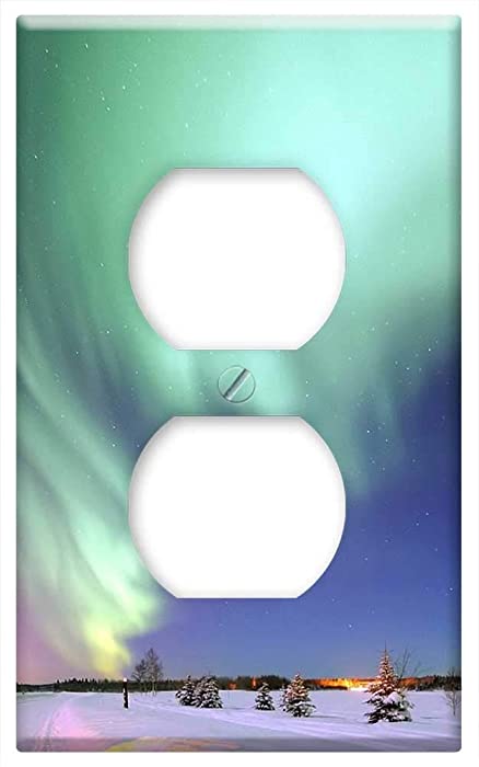 Switch Plate Outlet Cover - Aurora Borealis Alaska Space Magical Night