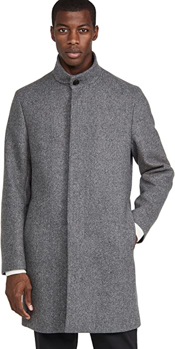 Theory Men's Belvin Twist Wool Overcoat