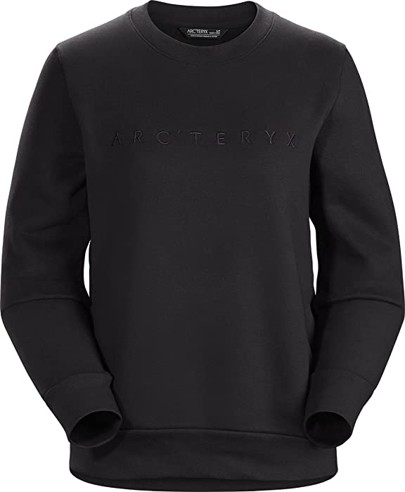 Arc'teryx Word Crew Women's | Cotton-Blend Fleece Crew with a Logo Graphic