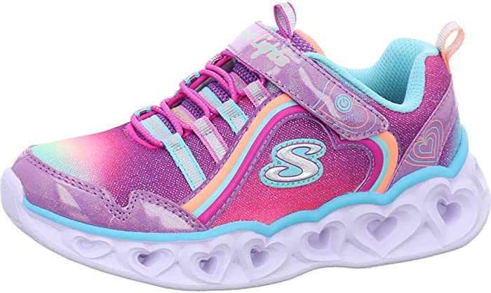 Skechers Unisex-Child Heart Lights-Rainbow Lux Sneaker